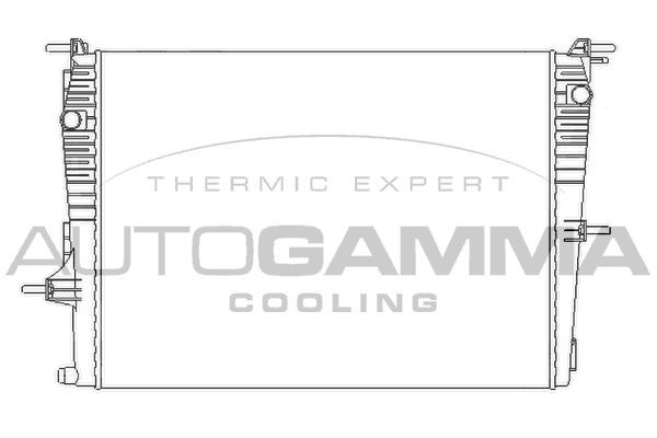 Radiatorius, variklio aušinimas AUTOGAMMA 105469