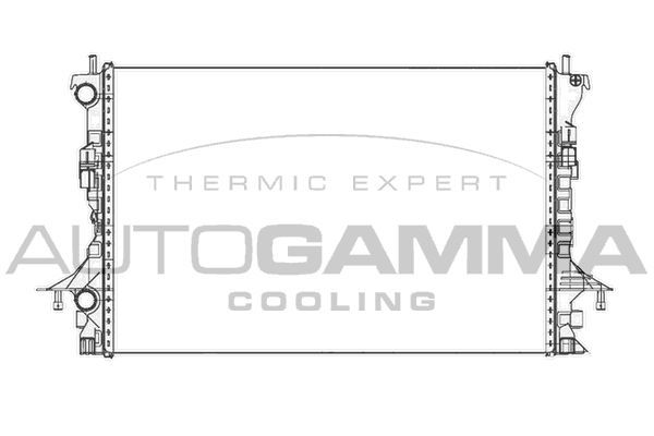 Radiatorius, variklio aušinimas AUTOGAMMA 105480