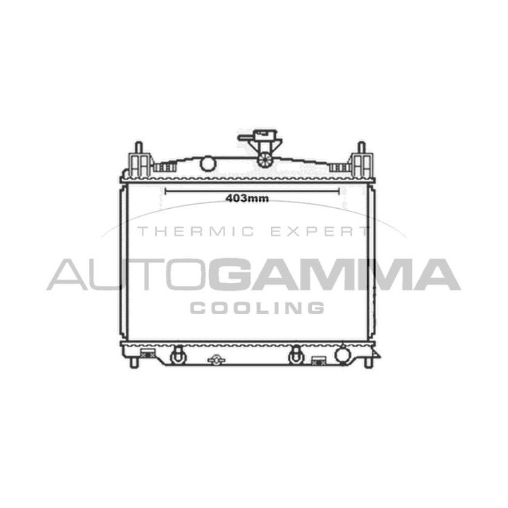 Radiatorius, variklio aušinimas AUTOGAMMA 105606