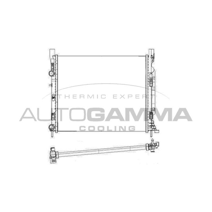 Radiatorius, variklio aušinimas AUTOGAMMA 105614