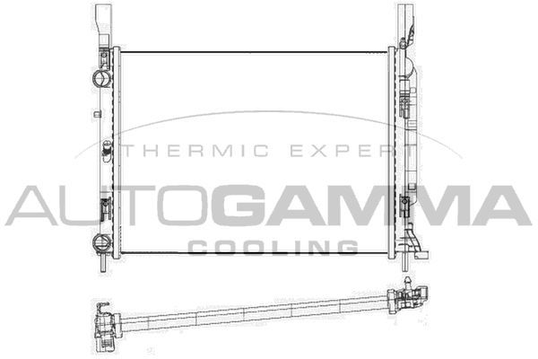 Radiatorius, variklio aušinimas AUTOGAMMA 105670