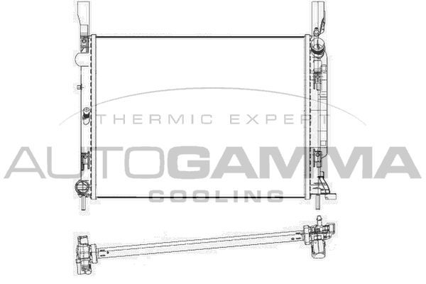 Radiatorius, variklio aušinimas AUTOGAMMA 105672