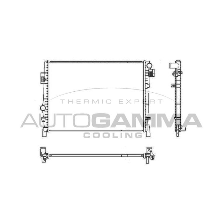 Radiatorius, variklio aušinimas AUTOGAMMA 105693