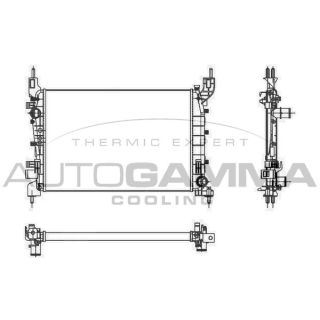 Radiatorius, variklio aušinimas AUTOGAMMA 105694