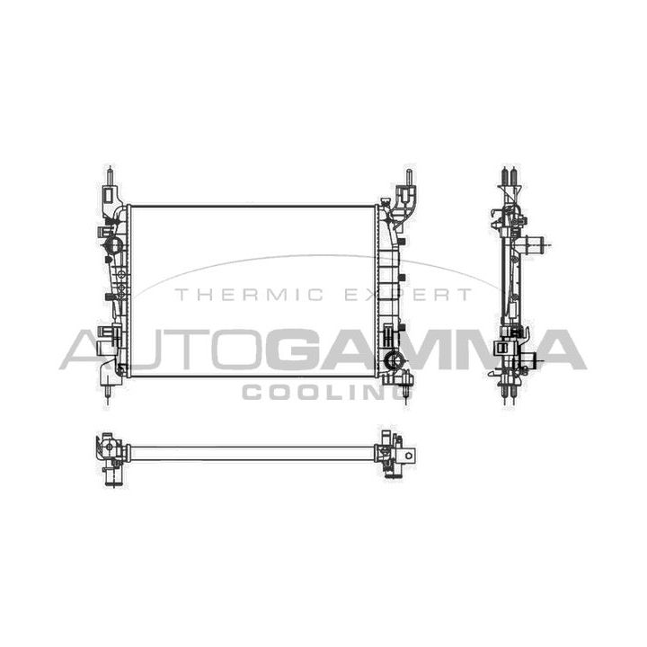 Radiatorius, variklio aušinimas AUTOGAMMA 105694