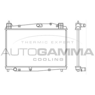 Radiatorius, variklio aušinimas AUTOGAMMA 105695