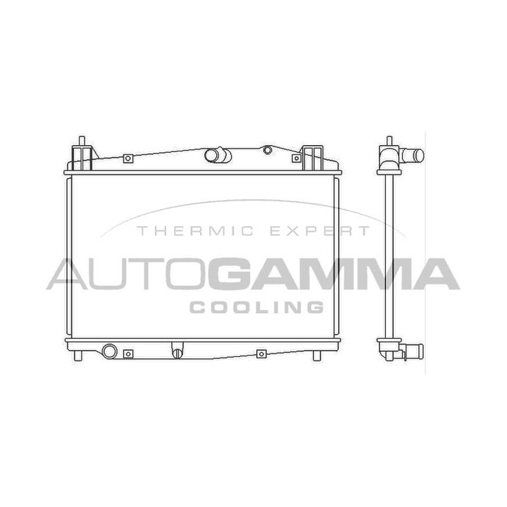 Radiatorius, variklio aušinimas AUTOGAMMA 105695