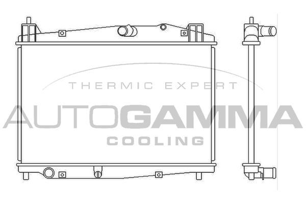 Radiatorius, variklio aušinimas AUTOGAMMA 105695