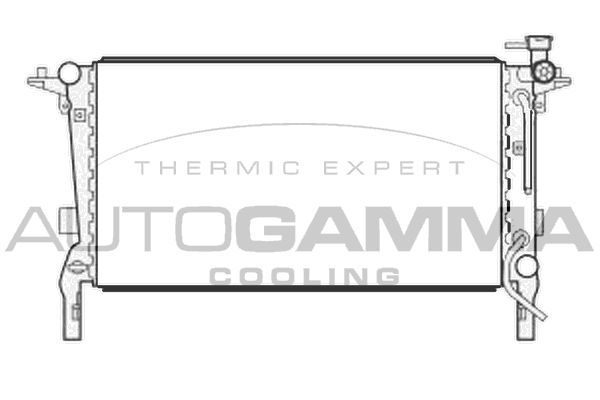 Radiatorius, variklio aušinimas AUTOGAMMA 105737