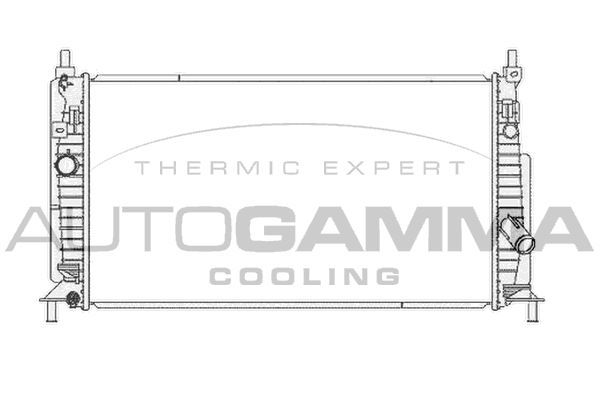 Radiatorius, variklio aušinimas AUTOGAMMA 105754