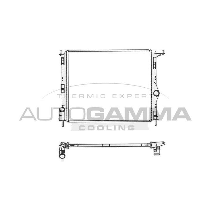 Radiatorius, variklio aušinimas AUTOGAMMA 105781