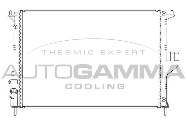 Radiatorius, variklio aušinimas AUTOGAMMA 105783