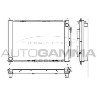 Radiatorius, variklio aušinimas AUTOGAMMA 105812