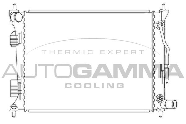 Radiatorius, variklio aušinimas AUTOGAMMA 105834