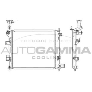 Radiatorius, variklio aušinimas AUTOGAMMA 105843
