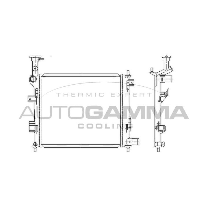 Radiatorius, variklio aušinimas AUTOGAMMA 105843
