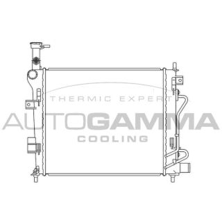 Radiatorius, variklio aušinimas AUTOGAMMA 105844