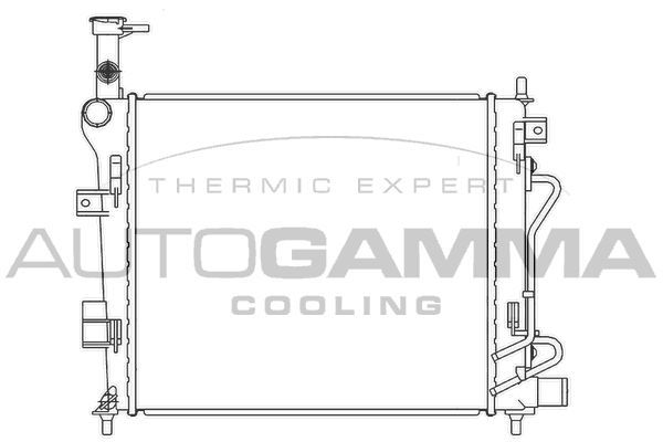 Radiatorius, variklio aušinimas AUTOGAMMA 105844