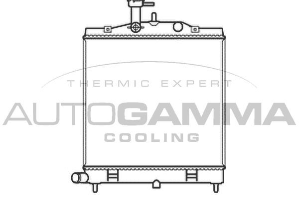 Radiatorius, variklio aušinimas AUTOGAMMA 105871
