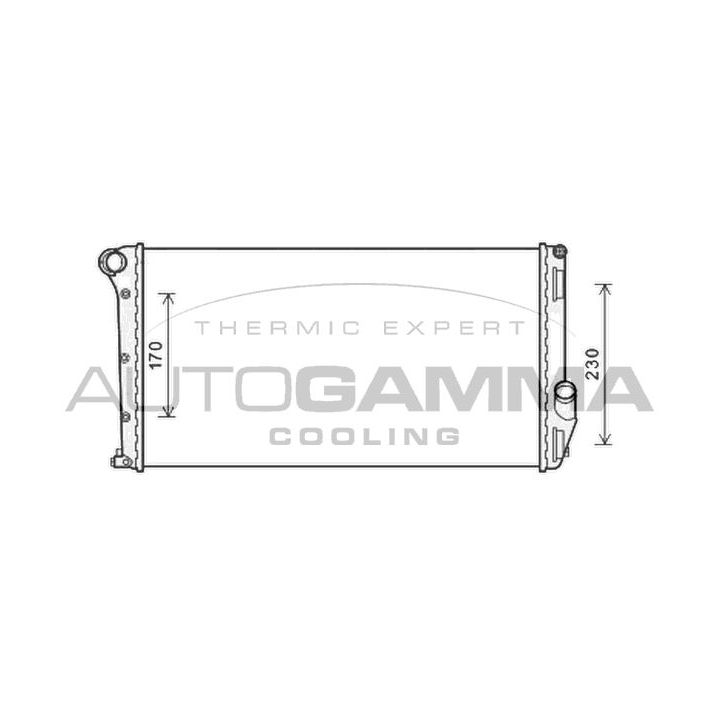 Radiatorius, variklio aušinimas AUTOGAMMA 105873