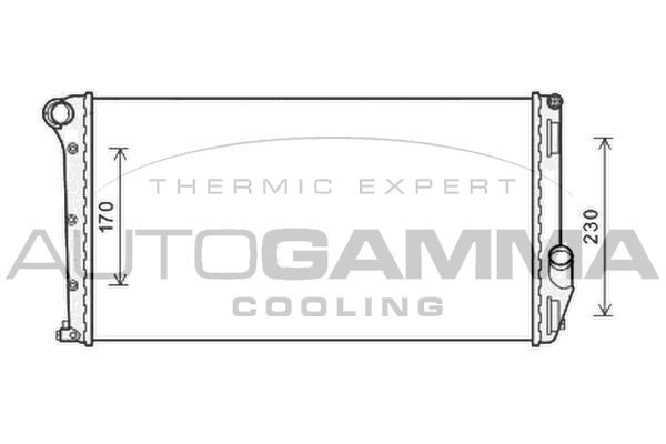 Radiatorius, variklio aušinimas AUTOGAMMA 105873