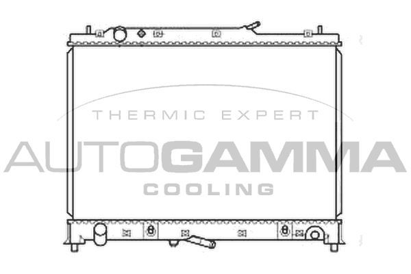 Radiatorius, variklio aušinimas AUTOGAMMA 105921