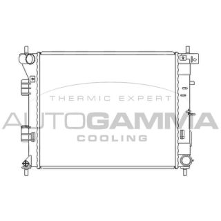 Radiatorius, variklio aušinimas AUTOGAMMA 105988