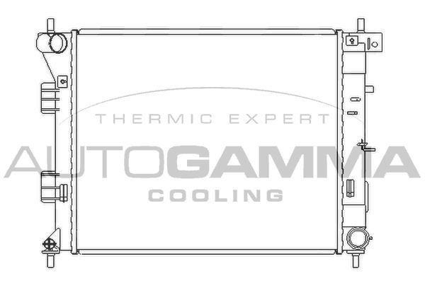 Radiatorius, variklio aušinimas AUTOGAMMA 105988