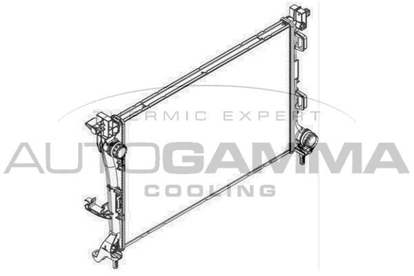 Radiatorius, variklio aušinimas AUTOGAMMA 107086