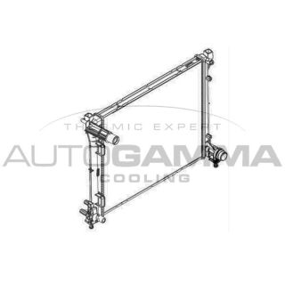 Radiatorius, variklio aušinimas AUTOGAMMA 107099