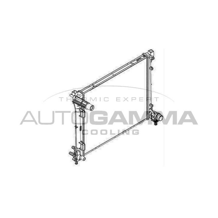 Radiatorius, variklio aušinimas AUTOGAMMA 107099