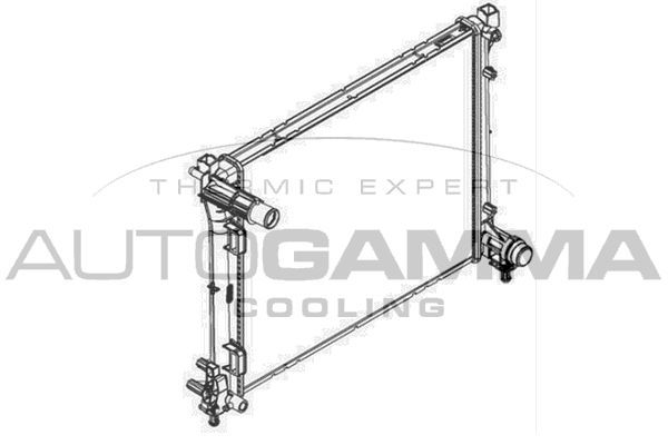 Radiatorius, variklio aušinimas AUTOGAMMA 107099