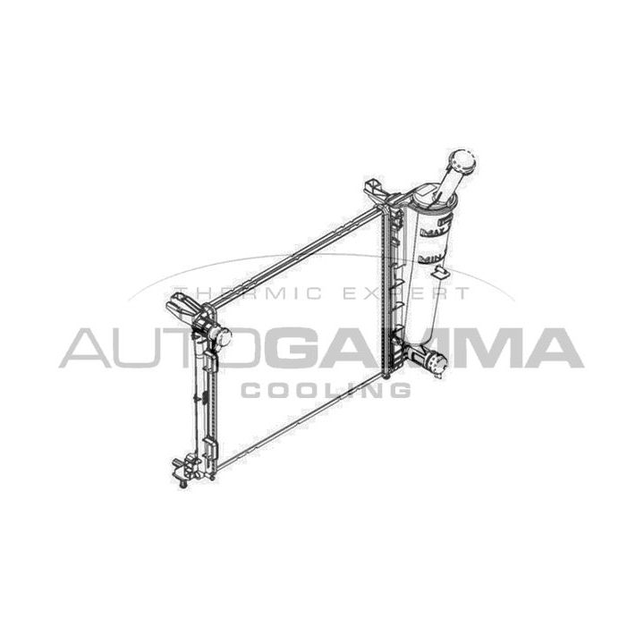 Radiatorius, variklio aušinimas AUTOGAMMA 107100