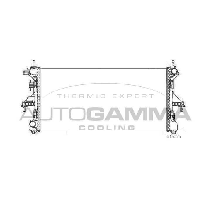 Radiatorius, variklio aušinimas AUTOGAMMA 107211