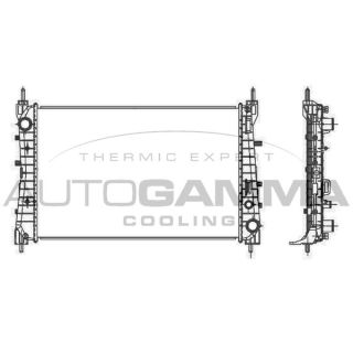 Radiatorius, variklio aušinimas AUTOGAMMA 107213