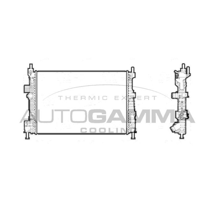 Radiatorius, variklio aušinimas AUTOGAMMA 107214