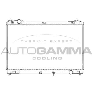 Radiatorius, variklio aušinimas AUTOGAMMA 107228
