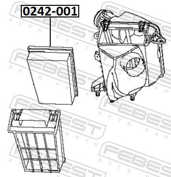 Oro filtras FEBEST 0242-001