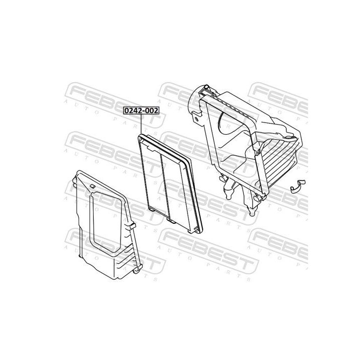 Oro filtras FEBEST 0242-002