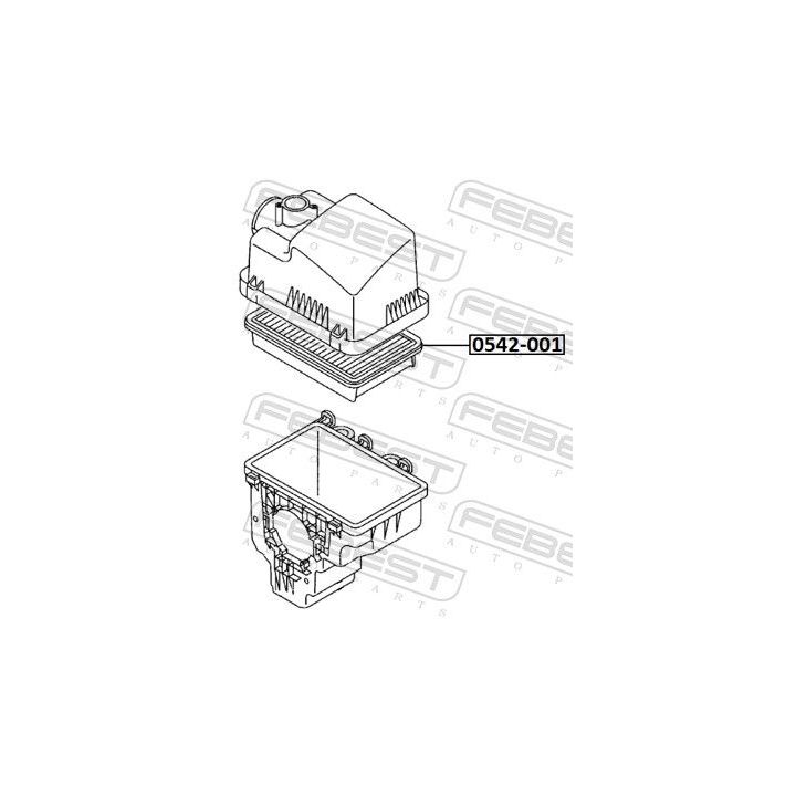 Oro filtras FEBEST 0542-001
