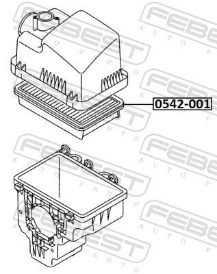 Oro filtras FEBEST 0542-001