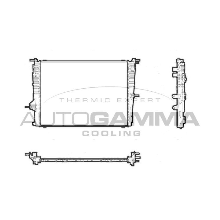 Radiatorius, variklio aušinimas AUTOGAMMA 107247