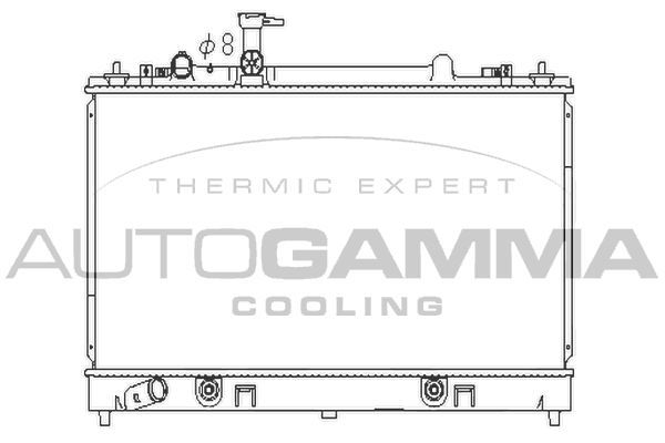 Radiatorius, variklio aušinimas AUTOGAMMA 107281