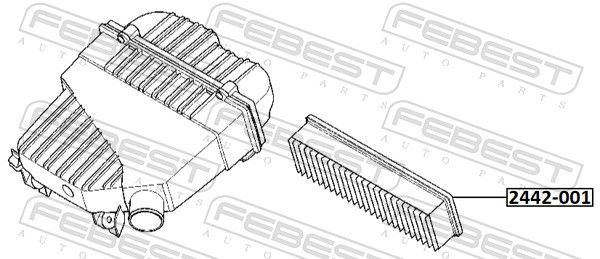 Oro filtras FEBEST 2442-001
