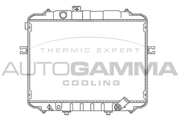 Radiatorius, variklio aušinimas AUTOGAMMA 107324