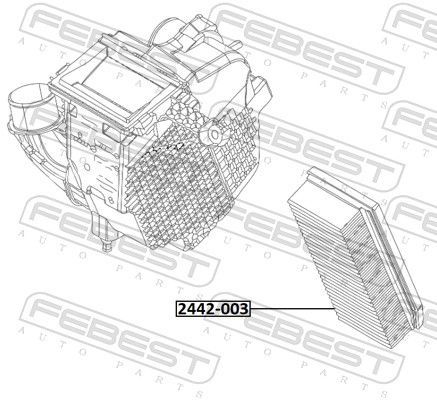 Oro filtras FEBEST 2442-003
