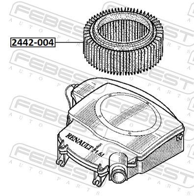 Oro filtras FEBEST 2442-004