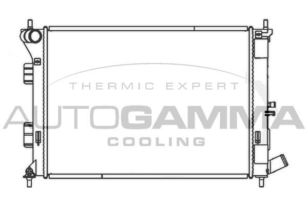 Radiatorius, variklio aušinimas AUTOGAMMA 107331