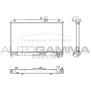 Radiatorius, variklio aušinimas AUTOGAMMA 107348