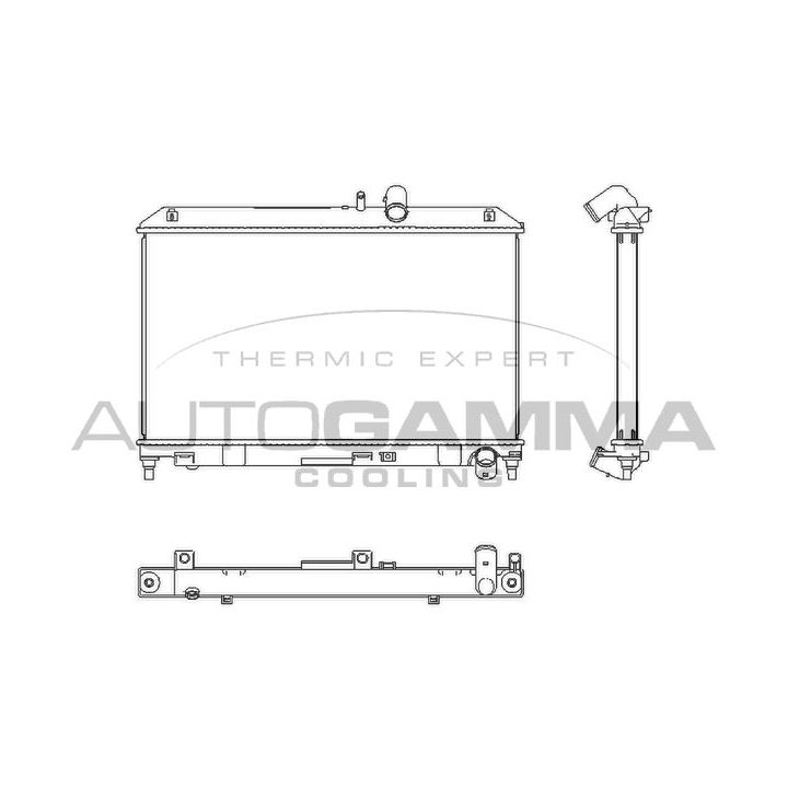 Radiatorius, variklio aušinimas AUTOGAMMA 107348